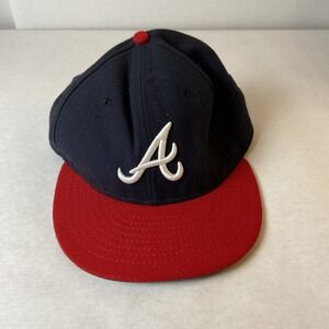 New Era Atlanta Braves MLB 59Fifty Navy/Red - US Size 7 1/2